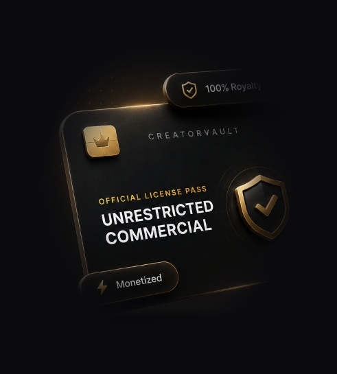 3D Gold Podium Commercial VIP Pass
